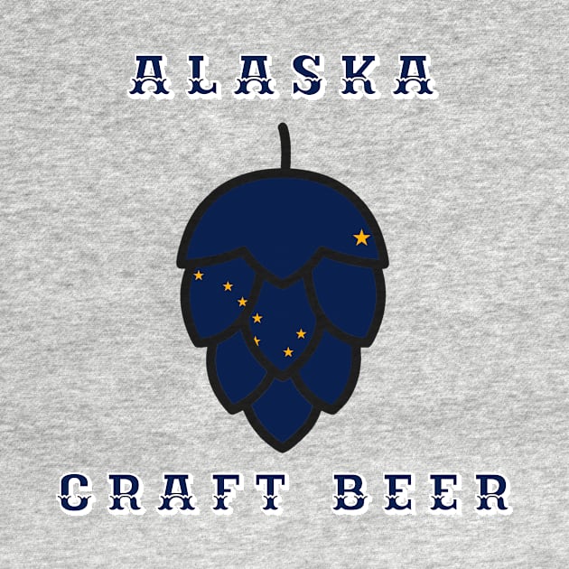 Alaska State Flag United States of Craft Beer by Owl House Creative